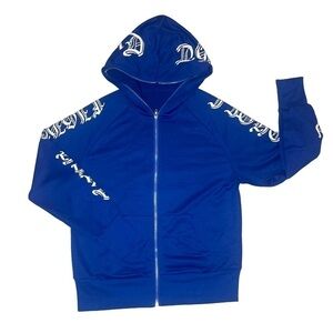 Fight Hard Old English Zipper Hoodie Shien Women Small